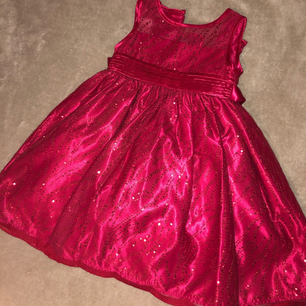 Beautiful red sequin holiday dress